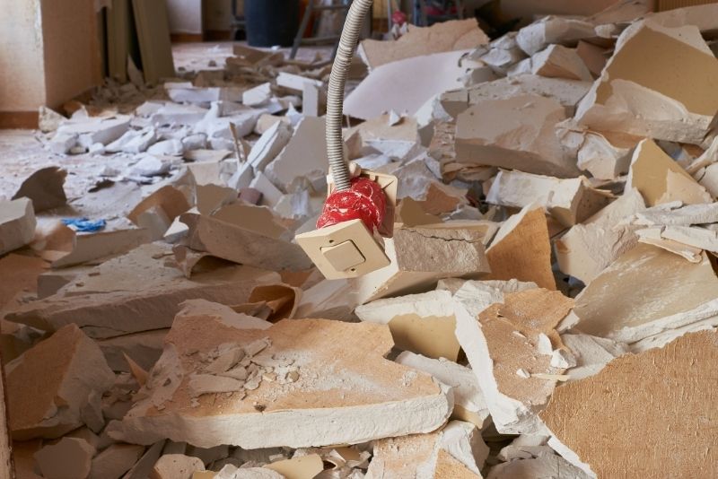 demolition debris