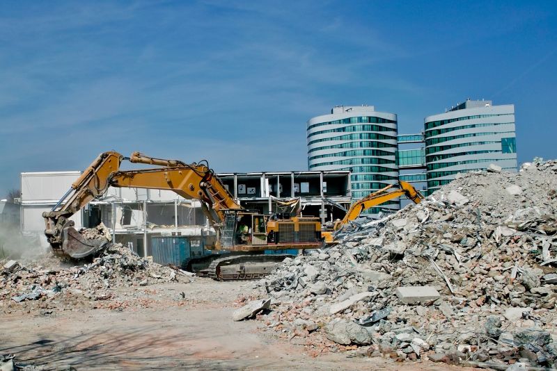demolition debris