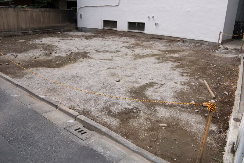 site cleared for construction